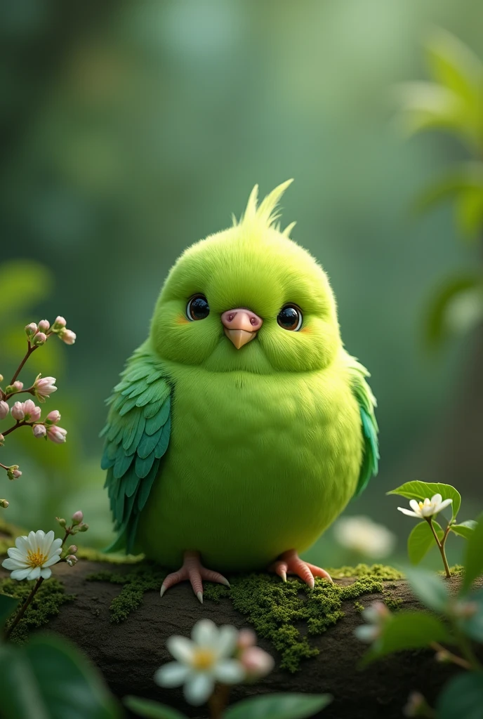 Make a hybird of an a green budgie and a green plum