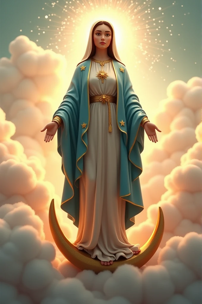 Virgin of Guadalupe 3d animation