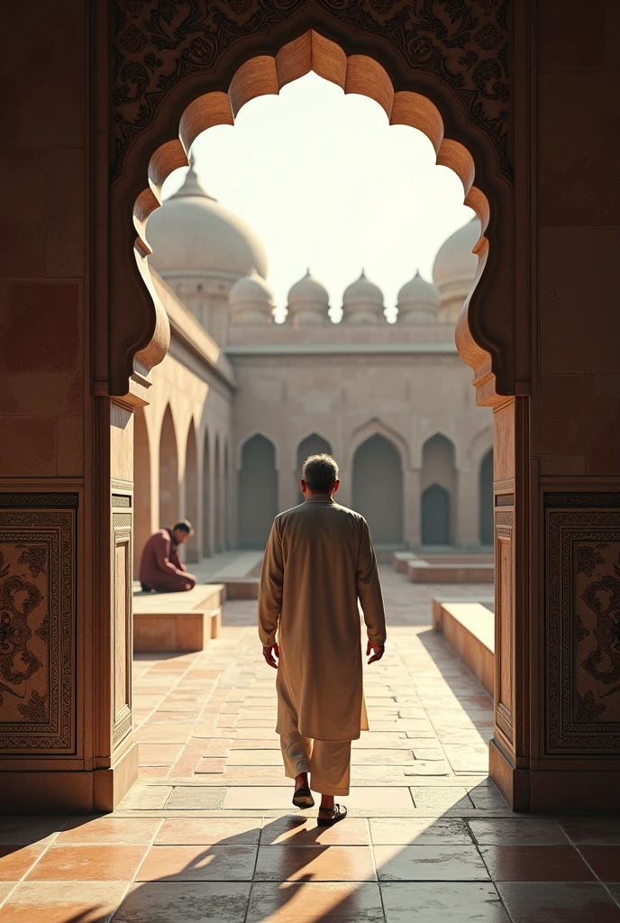 in 3d,"he stayed in the Lahore fort for a few months,"