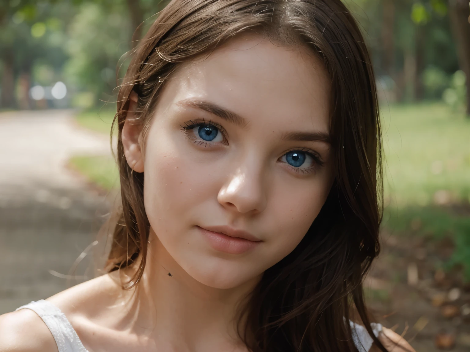 Girl White Skin Blue Eyes