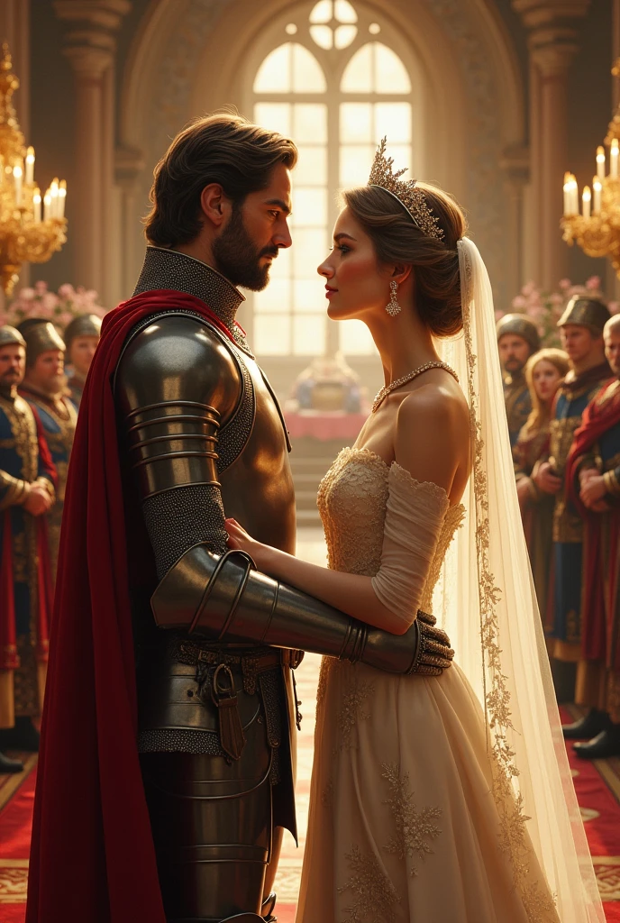 Knight from kingdom married the princess kingdom