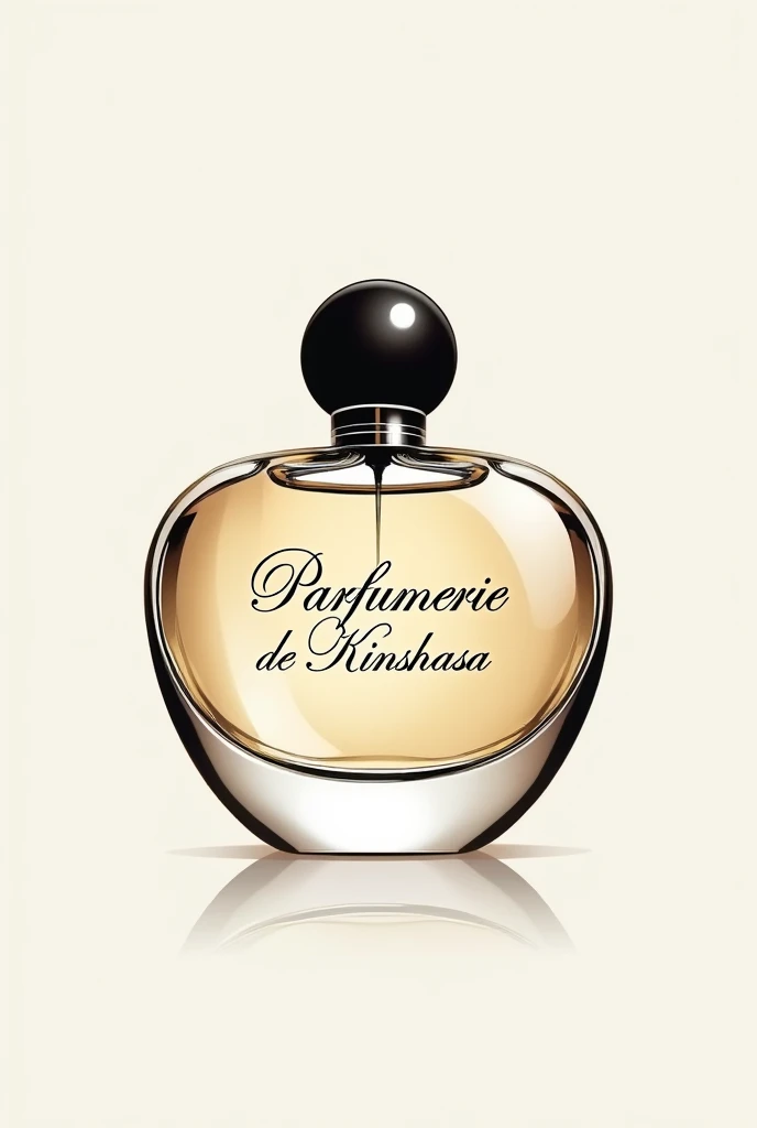 Creation of a perfume shop logo A perfume bottle written on it PARFUMERIE DE KINSHASA