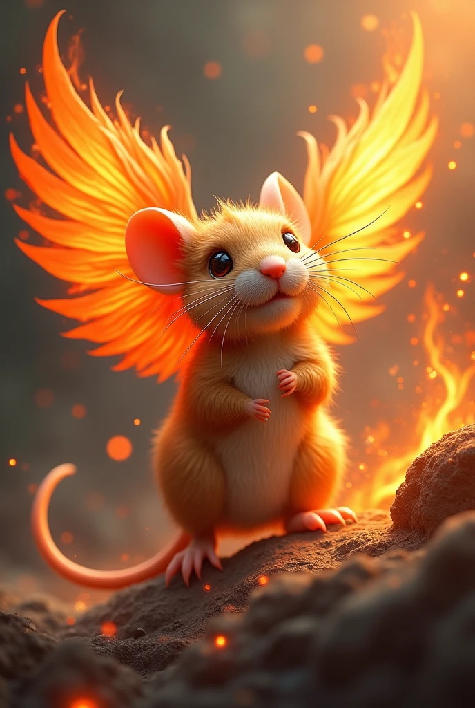 Mouse mixed with a phoenix 
