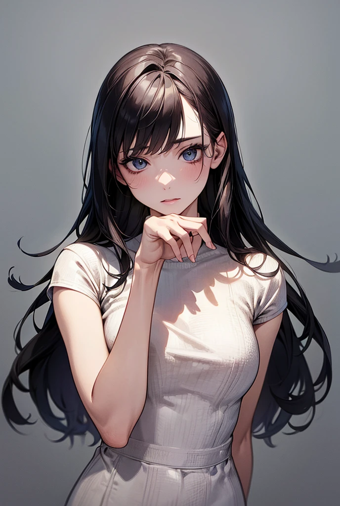 One girl, solo, High resolution, masterpiece, accurate, Anatomically correct, Winner of numerous awards, 最high quality, High-resolution model, High detail, high quality, Very detailed, Textured skin, Ultra high definition, Naughty face, Drop Shadow, Reaching out a hand,Bob Hair,Overlooking,student,Shopping Street