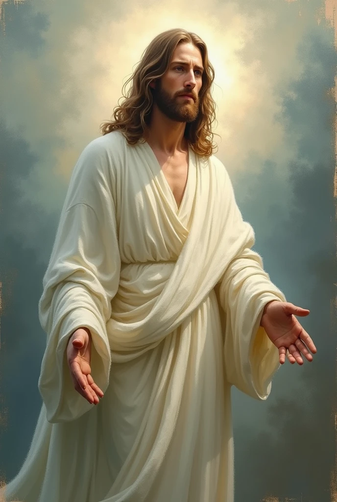 Art painting, impressionism Jesus christ