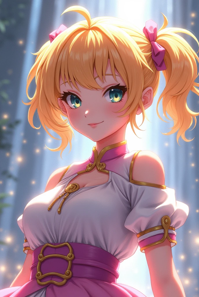 Energetic, Revolutionary Girl Utena, young, cheeky, cute, female, gameplay, pure white skin, sparkling, transparent, blonde