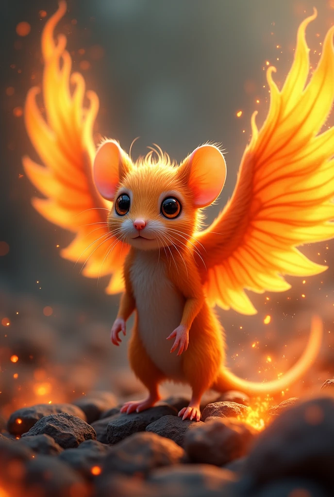 Mouse mixed with a phoenix