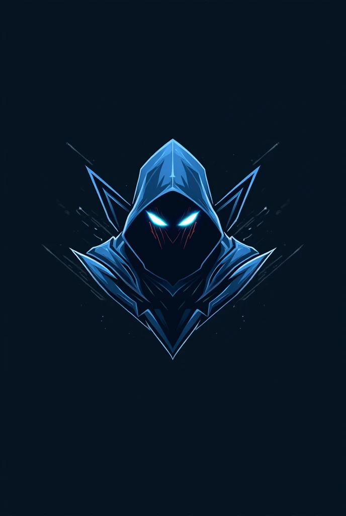 Grim playzz logo balck and blue for youtube
