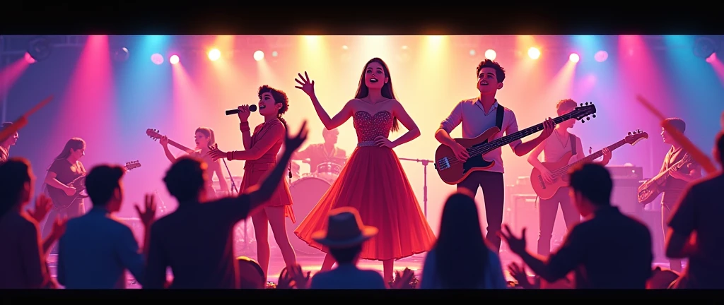 Music Masti Live banner with subscribe and bell icon button