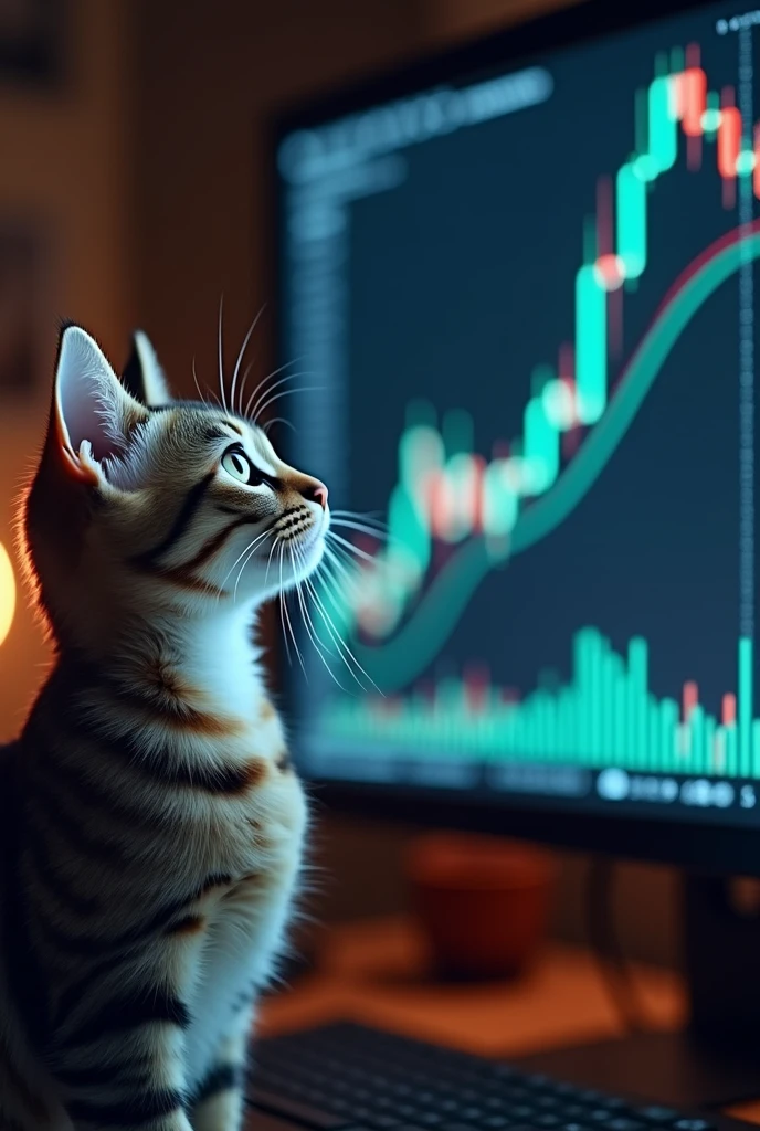 Cat and Forex chart