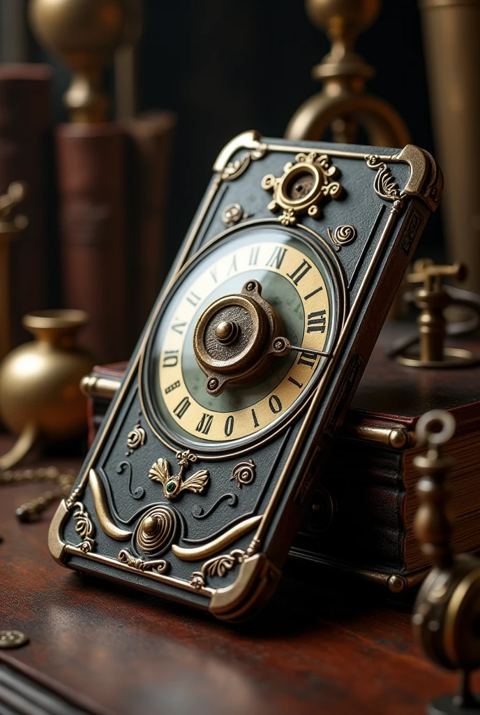 Ultra-retro smartphone from the 19th century、There is a dial that receives emails、