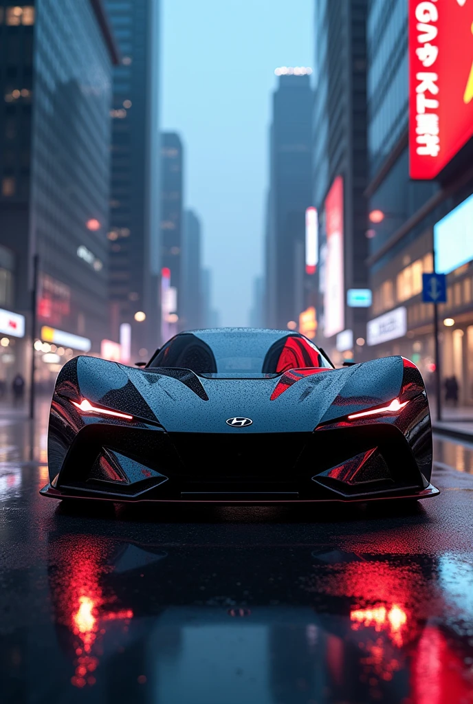 Hundai Verna supercar black color
