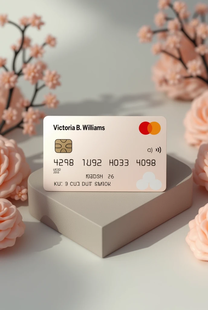 Generate a Credit Card Image in Victoria B&#39;s name. Williams next