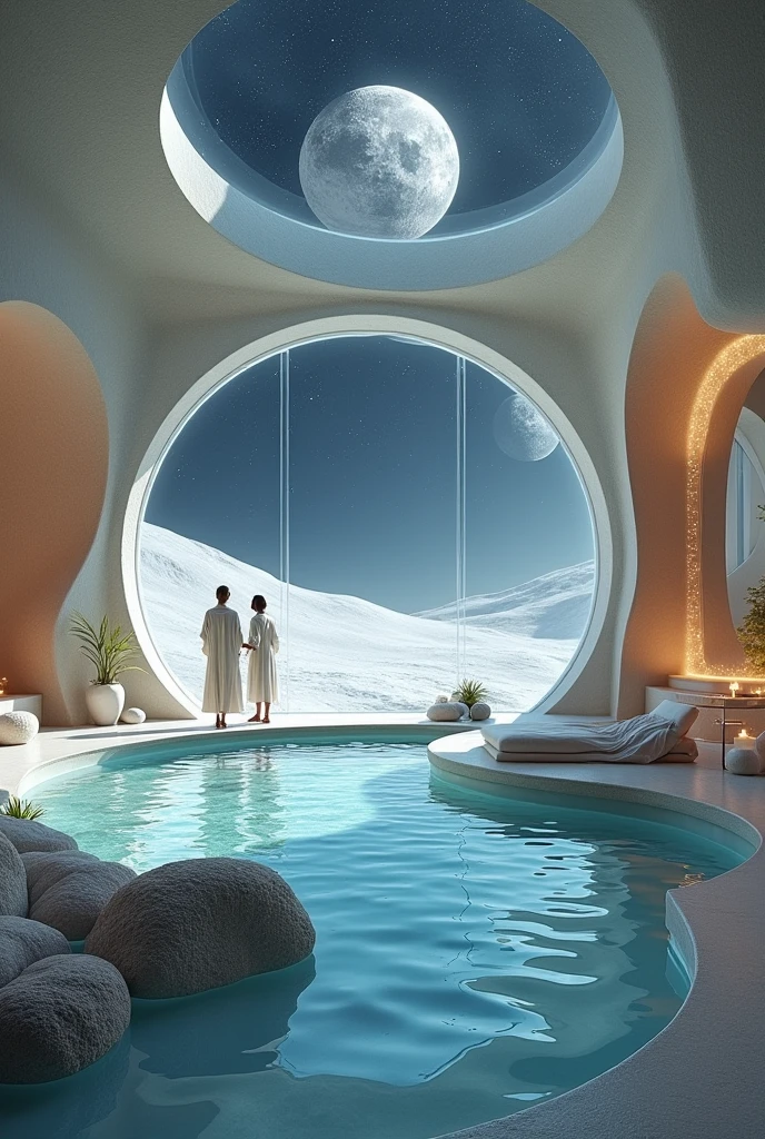 A SPA inside on the moon