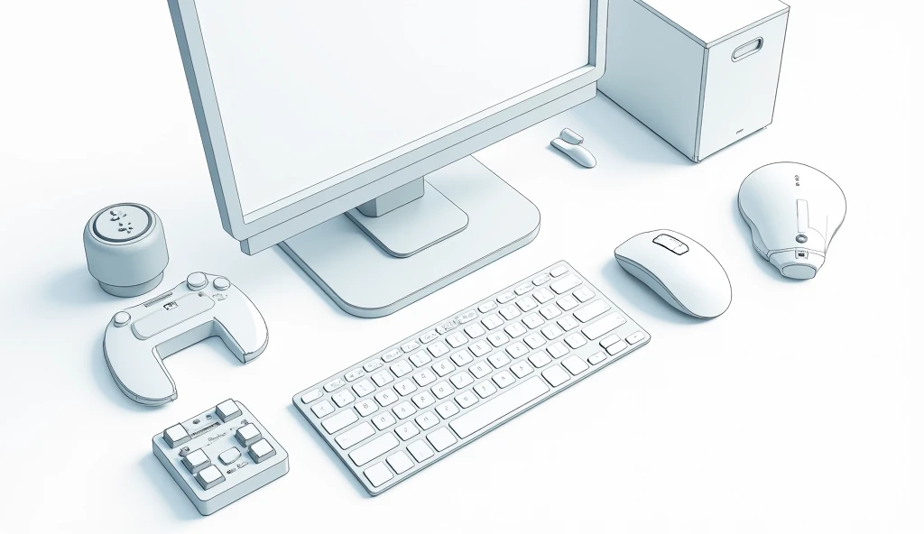 INPUT PERIPHERAL DVICES ON COMPUTOR IMAGE