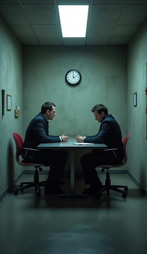 Create a police interrogation room.
