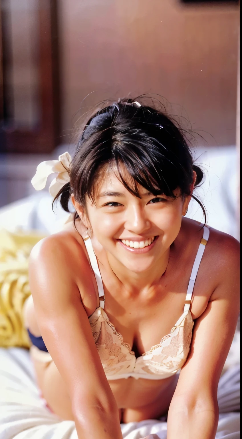 (((Mature Woman)))、Show me your armpits、(((Underbust)))、4kquality, 最高quality,Brown eyes, short_hair, big_chest,)On the bed、Lace Lingerie、(((Light-colored lingerie:1.25))) Perm、Sexy pose Fascinating Sweating profusely Soaking wet Torchlight Beautiful legs Beautiful Abs Emotional faces I love milk、((Delicate painting)),(の詳細なRAW Photos), (最高quality:1.6), (超High resolution:1.5), (Realistic:1.75), 8k解像度, Canon EOS R5, 50mm, Absurd, Very detailed,Cinema Lighting,High resolution、High level image quality、8k、Real Live Action、RAW Photos、最高quality、masterpiece、Tabletop、erotic,White skin,Absurd,Small face、巨大なchest、The forehead is visible,masterpiece,最高quality、超High resolution,RAW Photos,One person, One personで,whole body、very nice、Japanese women,Are standing,(Photorealistic:1.4)、Photon Mapping、Realistic、かわいいSmall face,Adult female、Physically Based Rendering、Depth of written border、Blurred Background、Beautiful legs、Dynamic pose、With movement、Laughter、