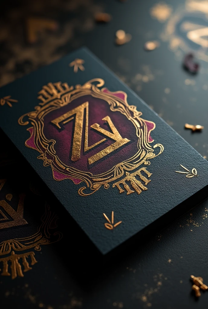 Tattoo artist card with the letters zv