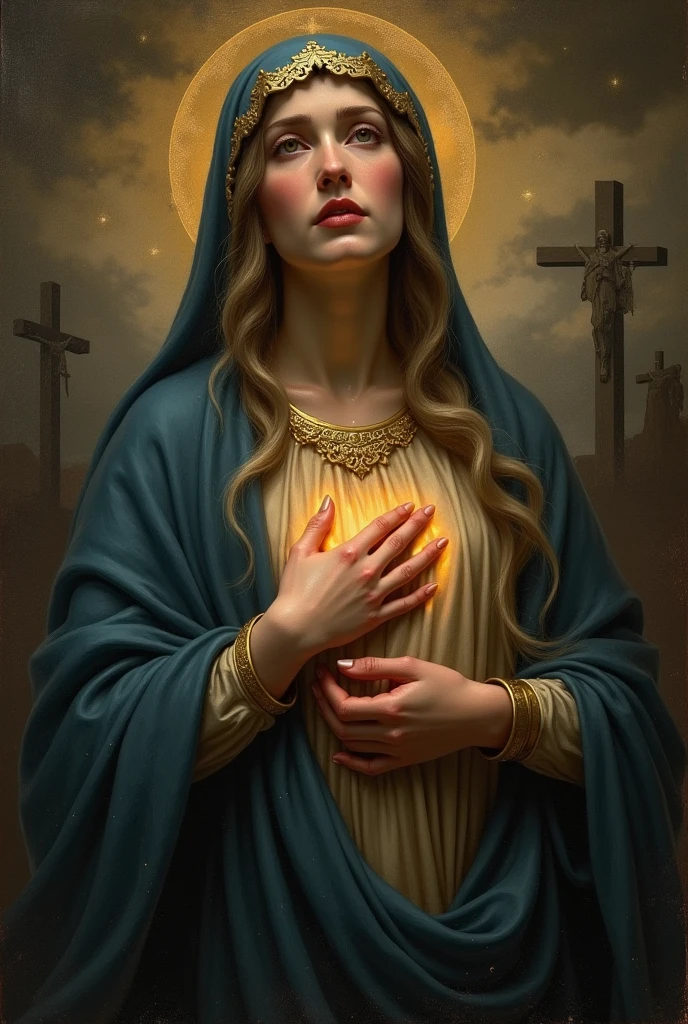 make an image of our lady of sorrows
