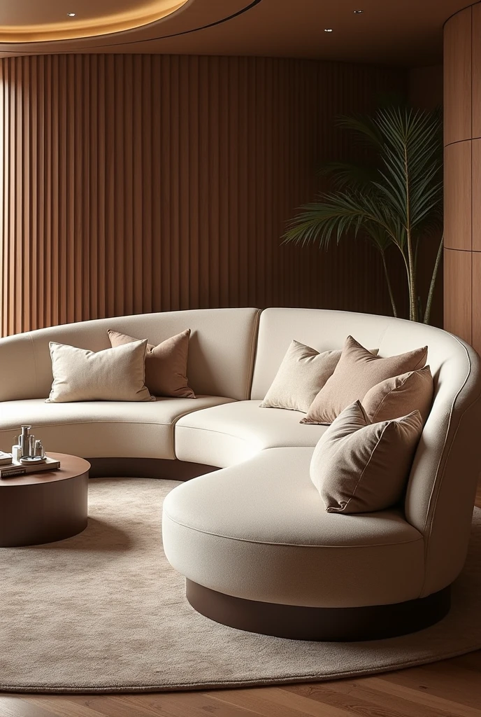large curved sofa two side sitting