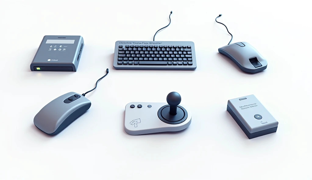 INPUT PERIPHERAL DVICES ON COMPUTOR WHERE ALSO INCLUDED KEYBOARD, MOUSE, OMR, OCR, JOYSTICK, LIGHT PEN AND OTHERS DVICES IMAGE