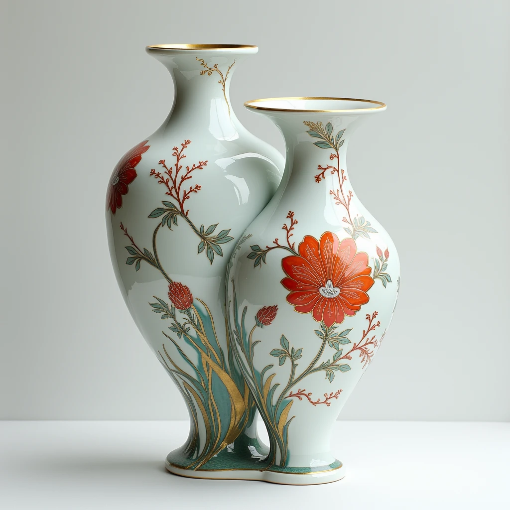 Ceramic, Color glazed porcelain, (best quality, masterpiece, photorealistic), very aesthetic, perfect composition, intricate details, ultra-detailed, vivid colors