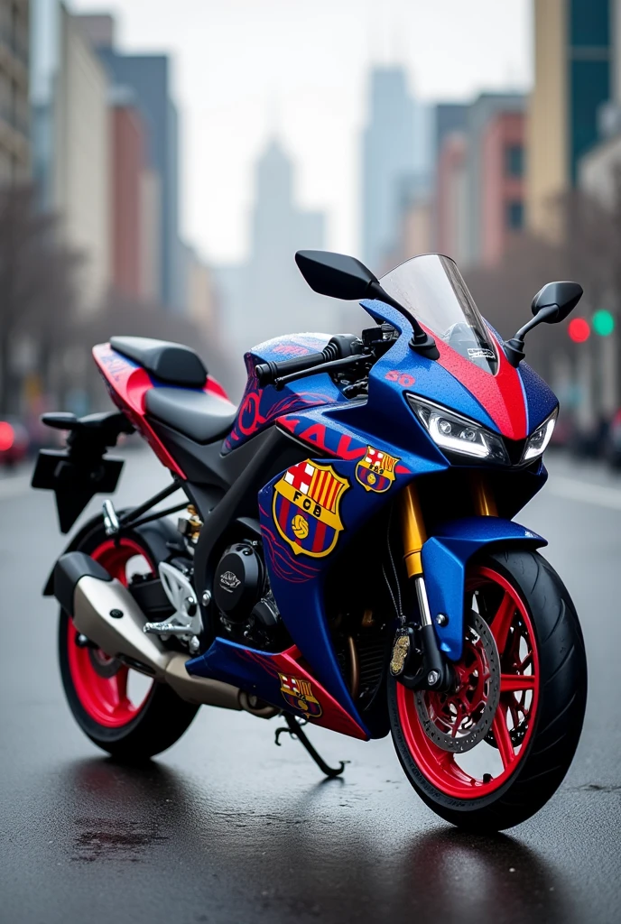 Keeway tx 200 with fc Barcelona vinyl 