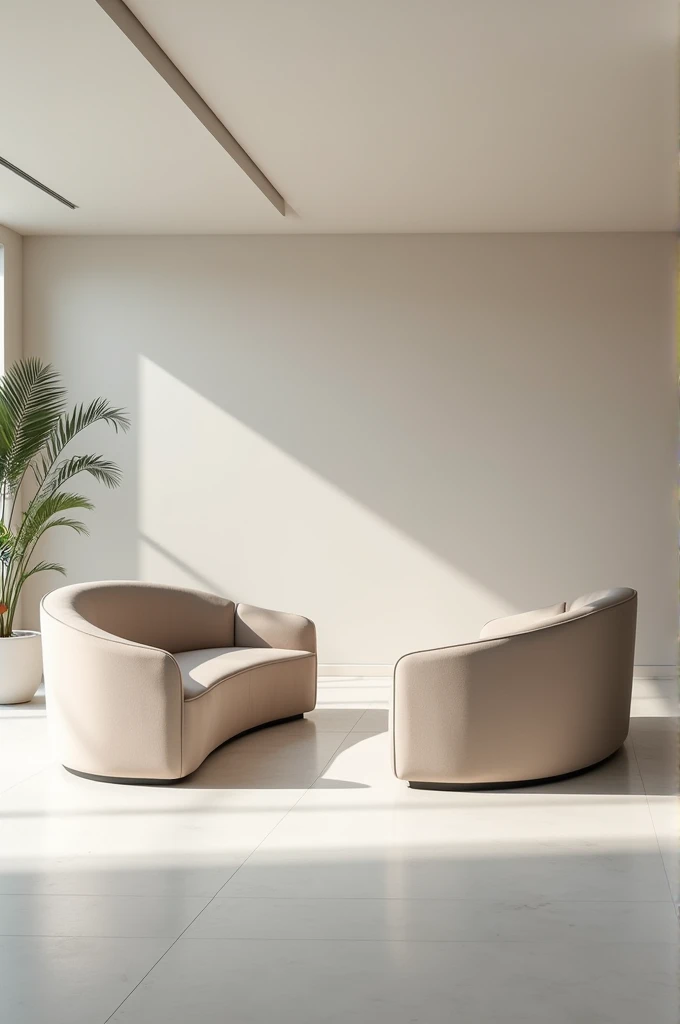 Two side sitting curve sofa