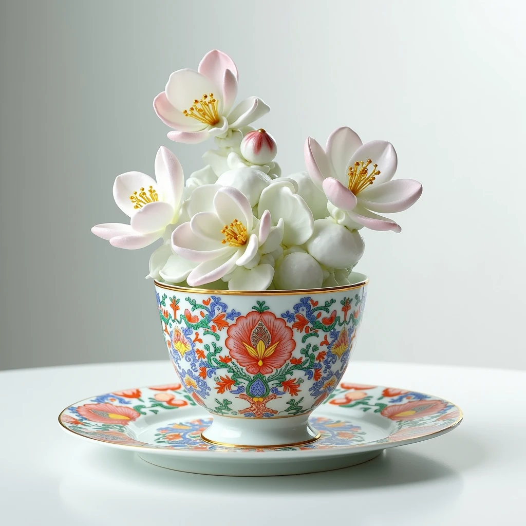 Ceramic, enamel colored porcelain, china, (best quality, masterpiece, photorealistic), very aesthetic, perfect composition, intricate details, ultra-detailed, vivid colors