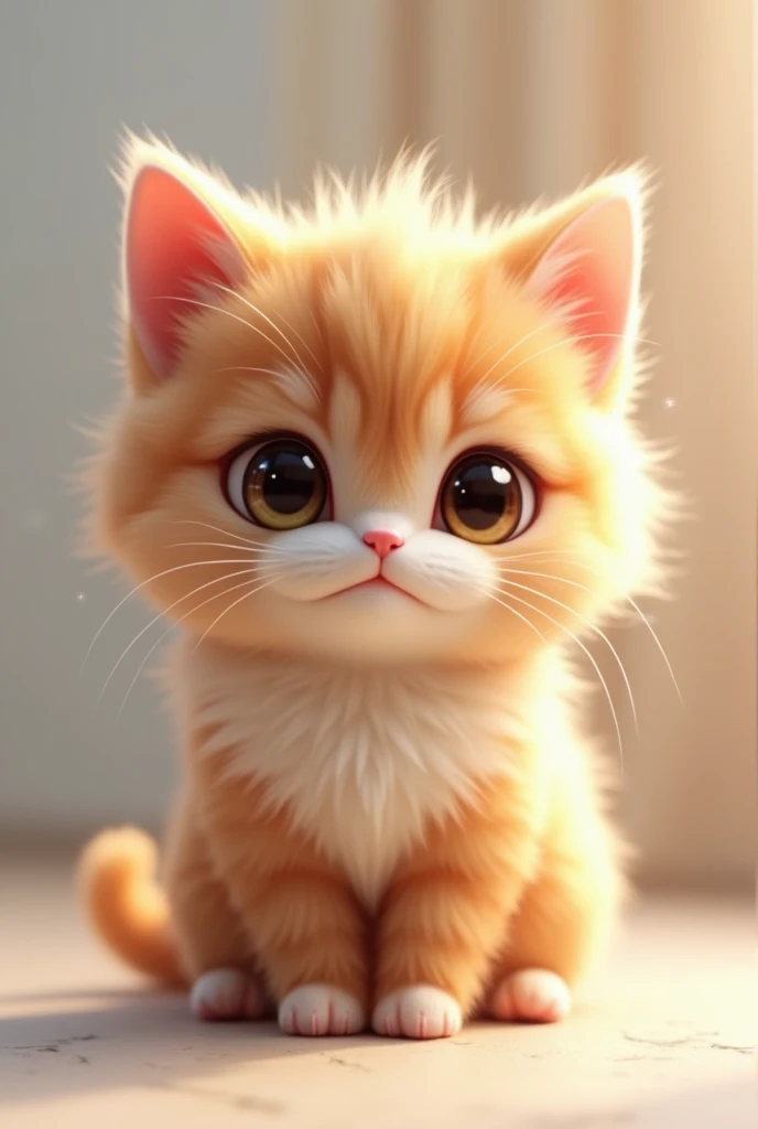 realistic cat、cute、digital art、picture、
