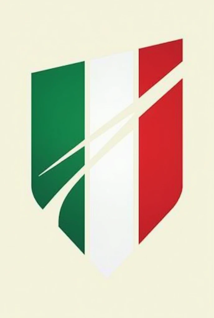 Logo d'un championnat de football italien vert blanc rouge sans joueur