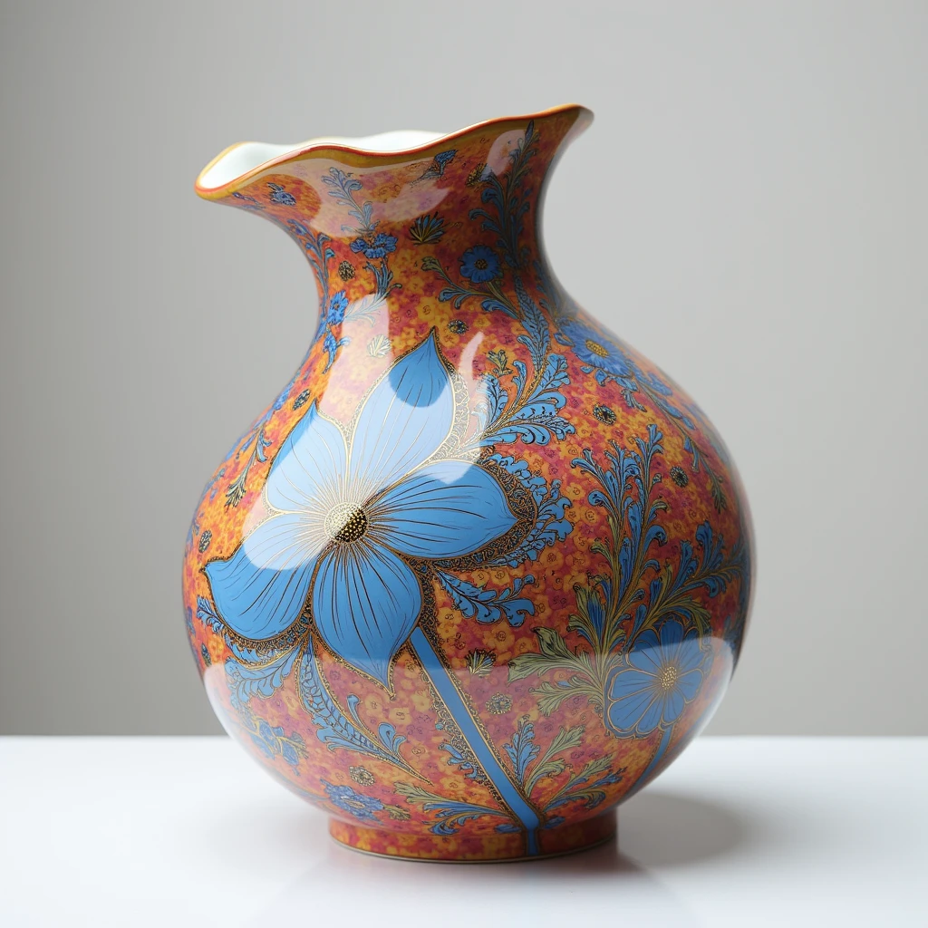 Ceramic, new colored porcelain, chinaware, (best quality, masterpiece, photorealistic), very aesthetic, perfect composition, intricate details, ultra-detailed, vivid colors