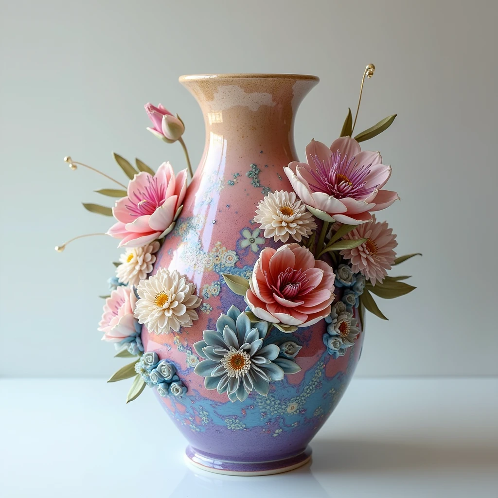 Ceramic, new colored porcelain, chinaware, (best quality, masterpiece, photorealistic), very aesthetic, perfect composition, intricate details, ultra-detailed, vivid colors