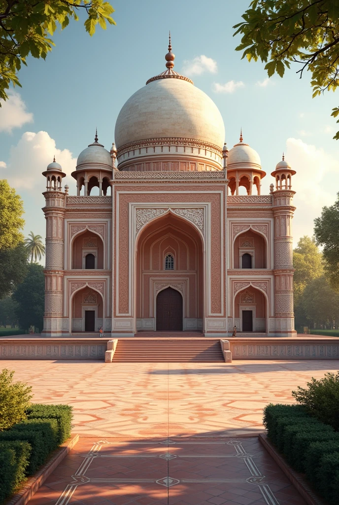 Indian Mahal, Mahal ke aage khuli jagah