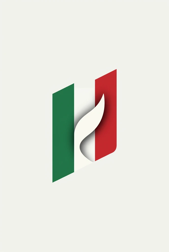 Logo d'un championnat de football italien vert blanc rouge sans joueur