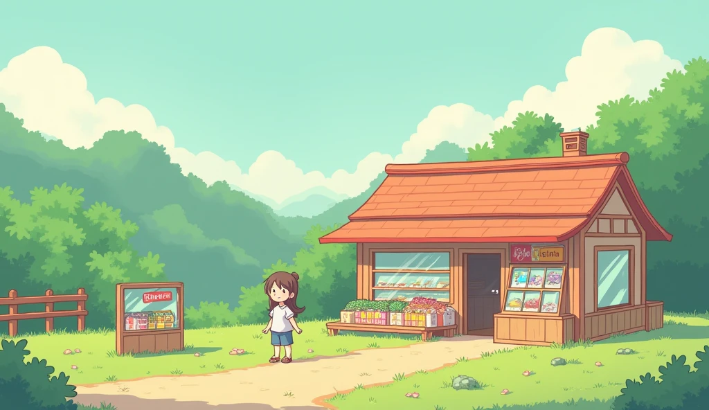 (masterpiece:1.2, Highest quality,Ultra-high resolution,Super detailed),8k,(wallpaper),(Best illustrations:2.0),(chibi store : 2.0),(store ,Very simple design),(isometric illustration) lofi, cozy, Studio ghibli style ,pastel tones, landscape
