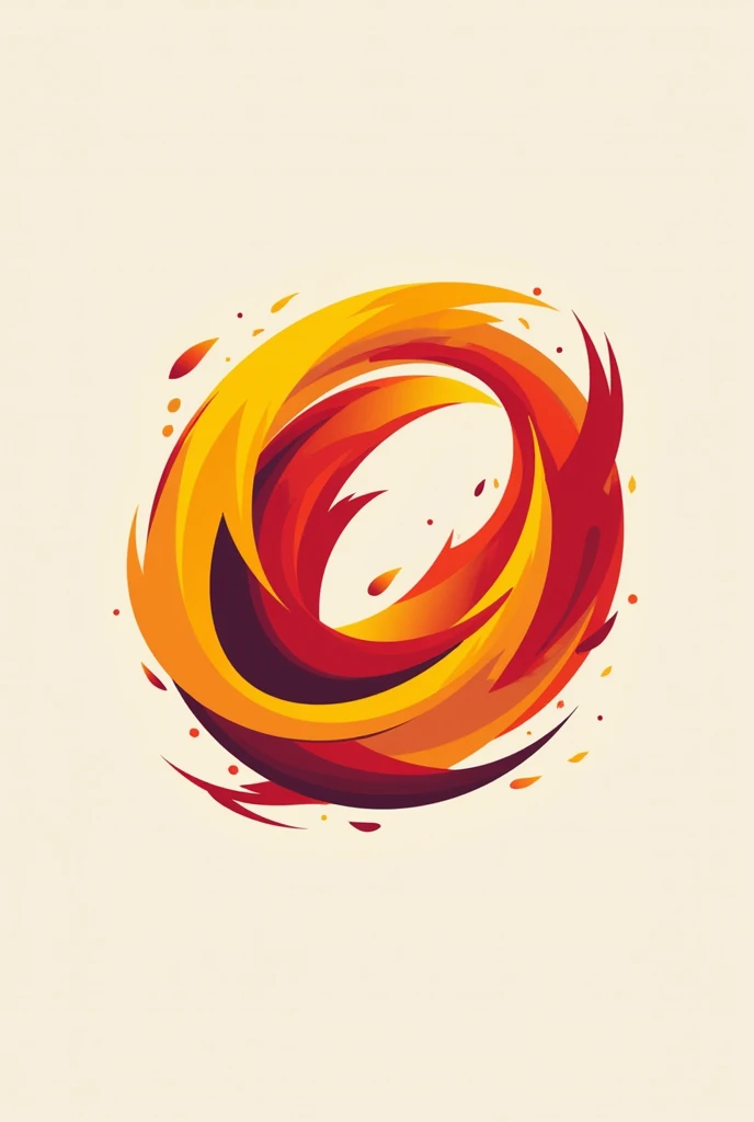  Logo d'un championnat de football rouge et jaune sans joueur