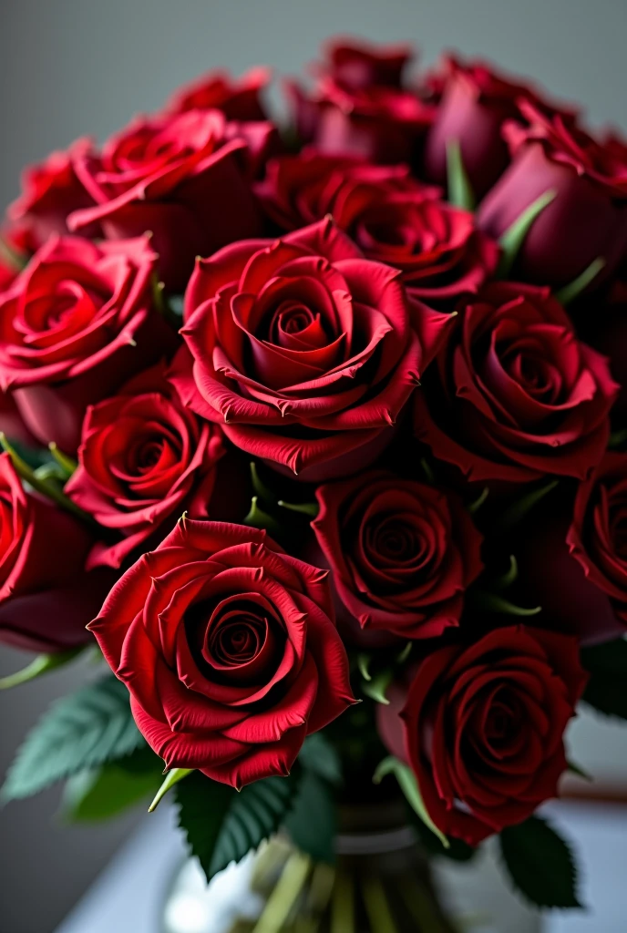 Red and black roses combined that look super realistic