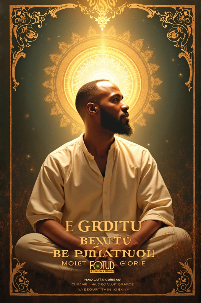 Create a music cover for me with the following details
Titile is beauty of his holiness
AT THE TOP LIKE SUBHEADING
FOTUD GLOBAL SOUNDS
Facebook: Lanre Adedayo
What'sapp : 08067988013
Use only the information provided above
Don't use the image of a human in the design
Make the image a 4.75 by 4.75 aspect ratio