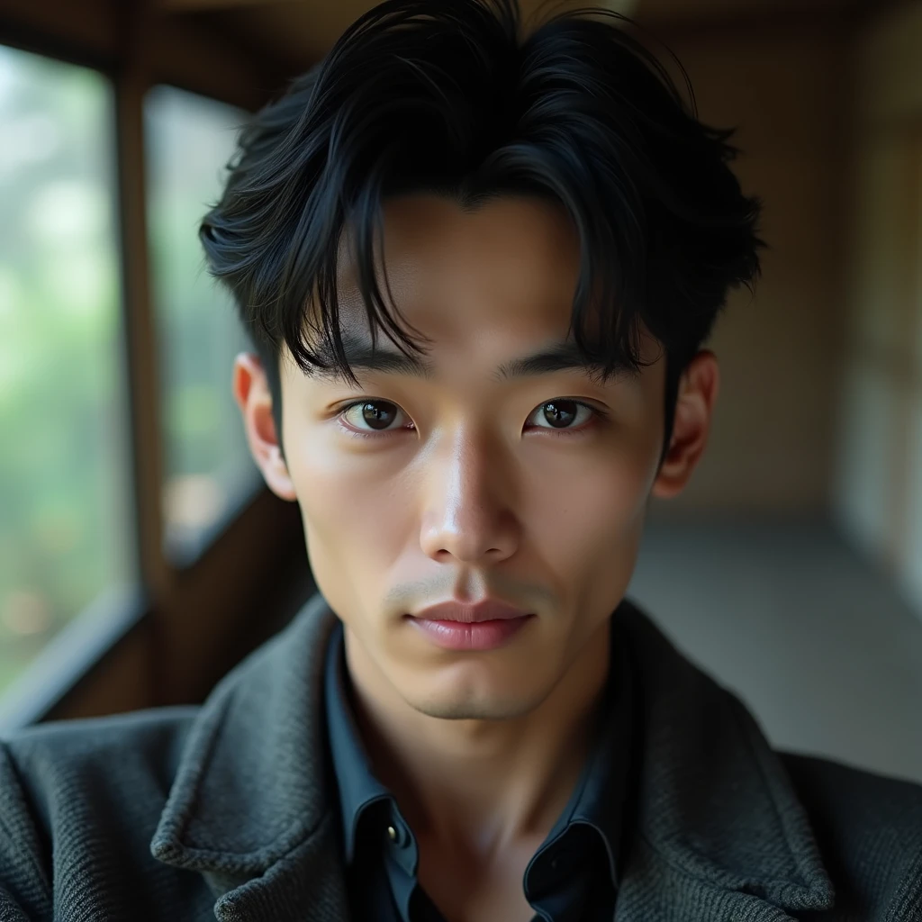 Japanese,male,Handsome,Selfie,Selphy,whole body,High resolution, atmosphere,