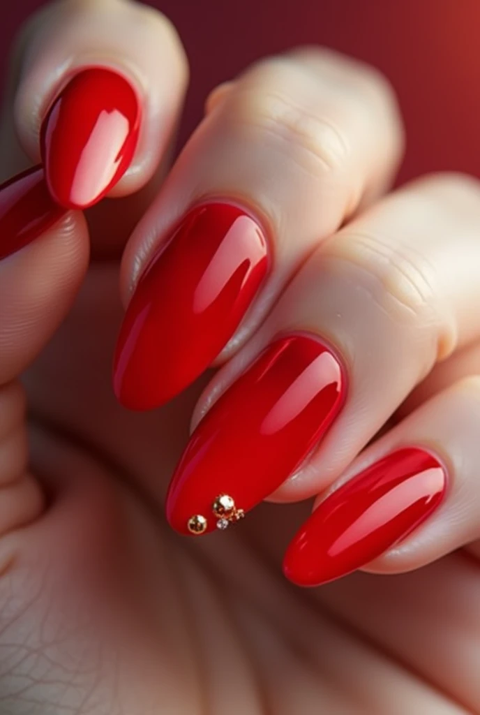 Make me red ombre nails inspired by luxury