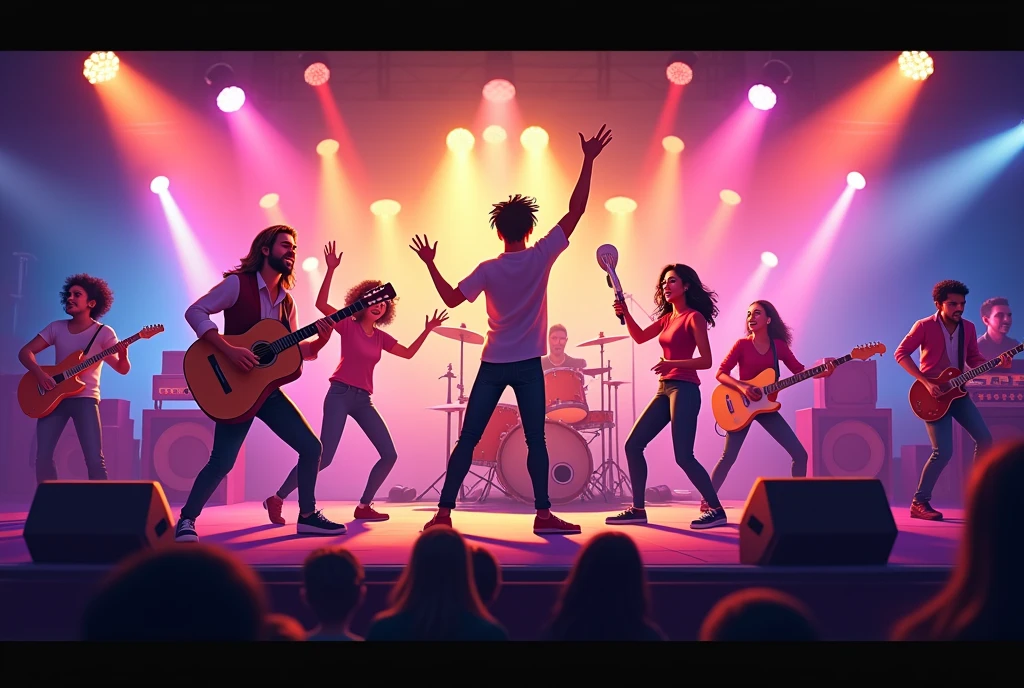 Music Masti Live banner with subscribe and bell icon button