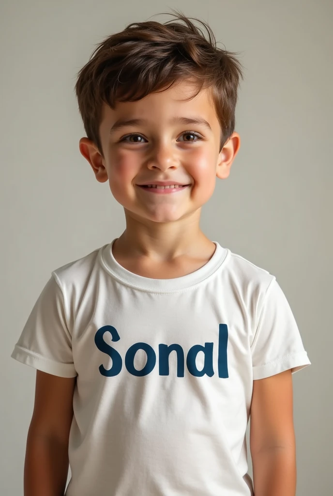 Sonal is my sister name printed on  t shirt wear by boy 