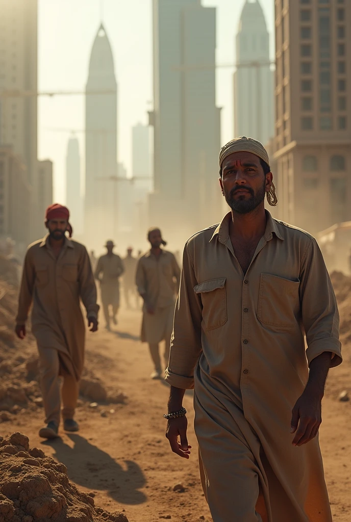 Nepalese working in the Gulf.