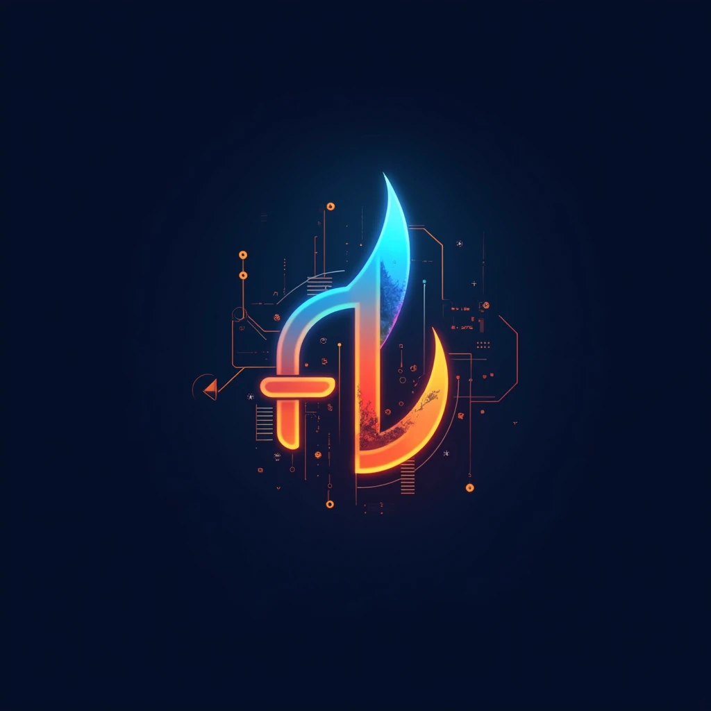 "Design a modern and sleek logo for 'FlareTech Growth BD.' The logo should feature a combination of vibrant colors such as blue and orange. Incorporate tech-related elements like abstract circuit board patterns or digital icons, along with symbols of growth, such as upward arrows or stylized graphs. Use a clean, futuristic font for the text 'FlareTech Growth BD,' and ensure the overall design is dynamic and energetic, representing technology and growth."