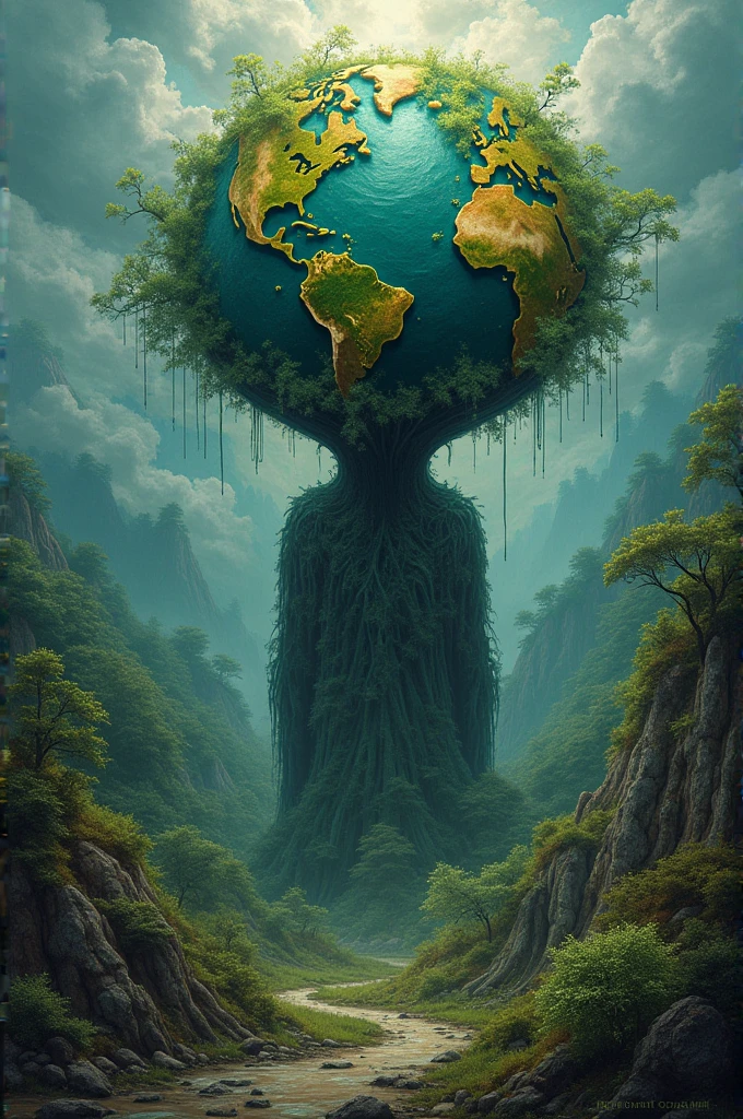 A pictorial work that captures what is happening in the environment today
