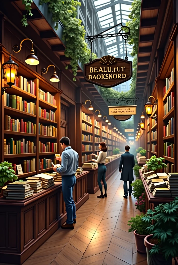 a bookstore 
