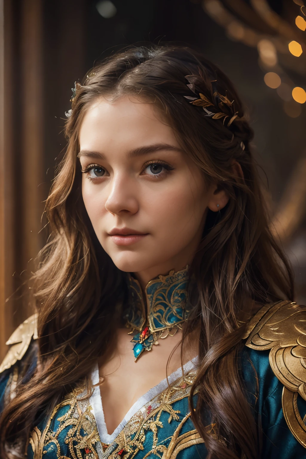 head and shoulders portrait winter beauty, dnd character portrait, josephine wall,  John Totleben,  Emile Vernon  , trending on artstation, sharp focus, studio photo, intricate details, highly detailed, by greg rutkowski
