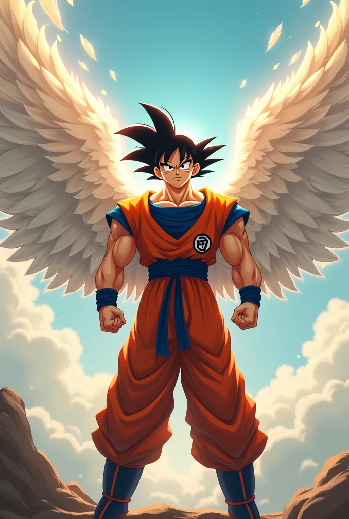 Goku with Angel Wings