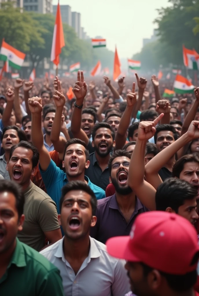 Alot of indian  people protesting real for YouTube video size
